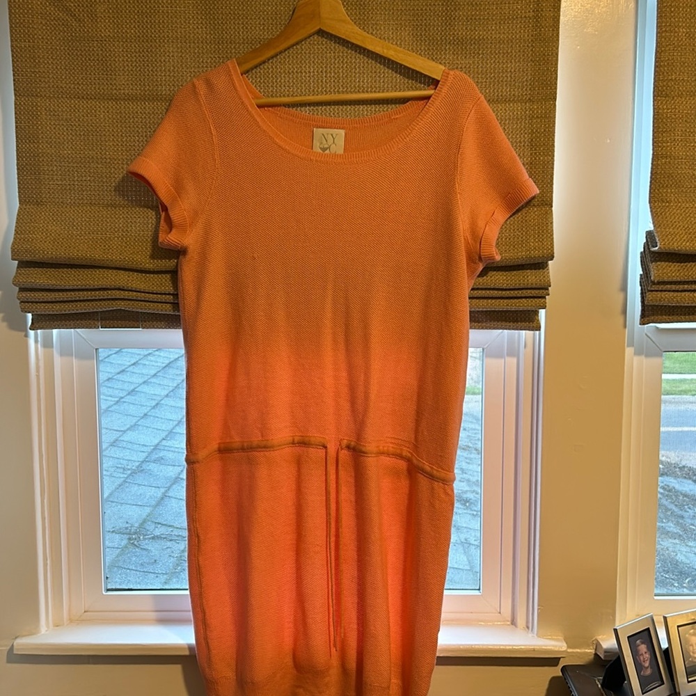 NY&C knit peachy dress.